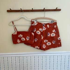 Obey Floral 2 Piece Tank & Short Set